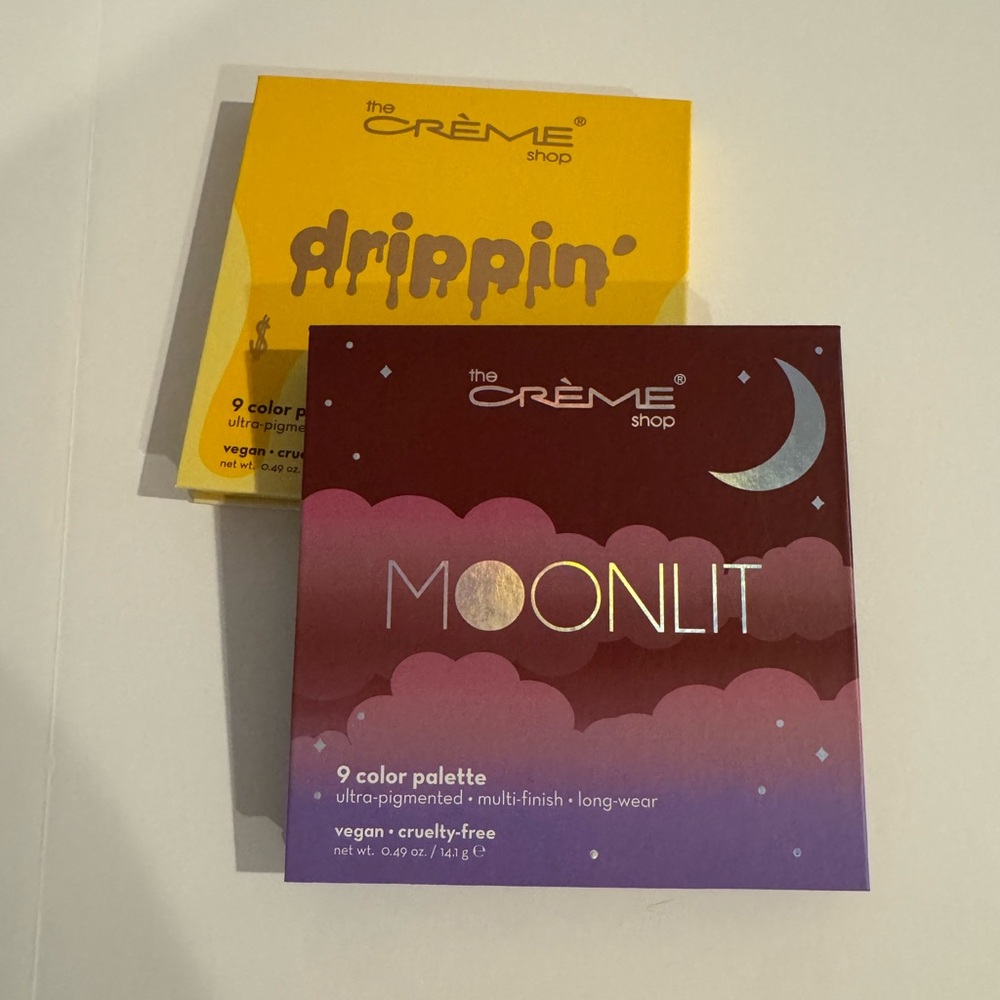 The Crème Shop Moonlit and Drippin' Eyeshadow Palettes
